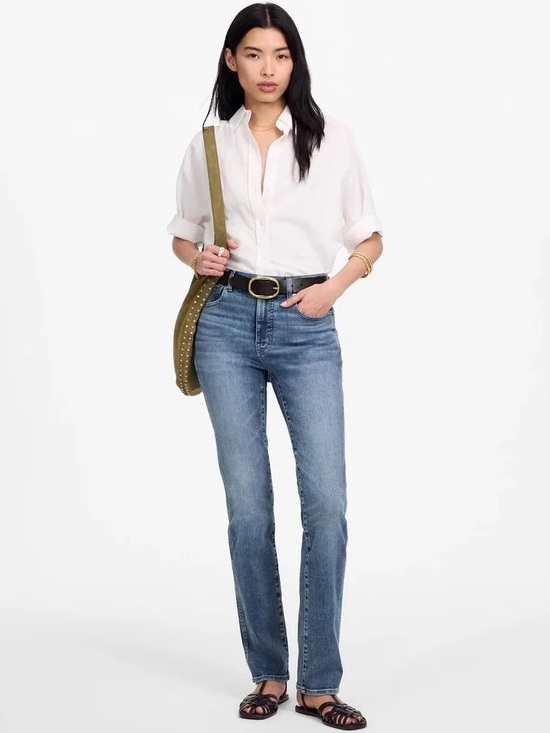 Madewell Denim - Madewell Straight Leg Jeans in Medium Blue Wash